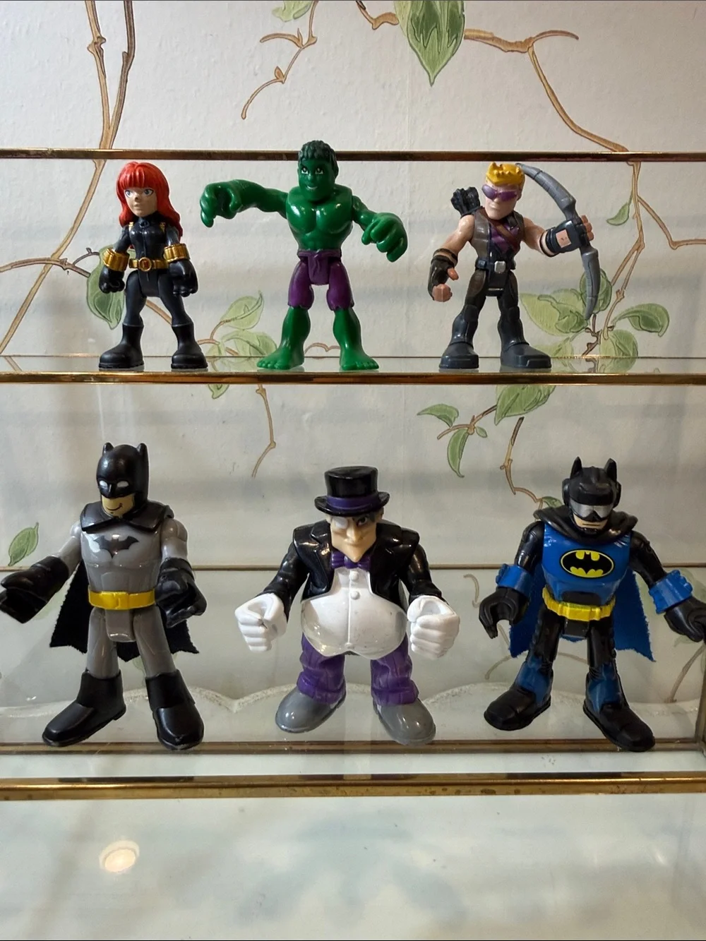 Imaginext Super Friends Super Heroes DC Marvel Action Figures Lot of 6